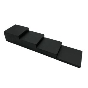 black painted block riser set