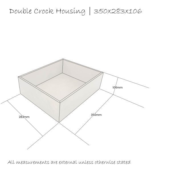 double crock housing 350x283x106 schematic double crock housing 350x283x106 schematic