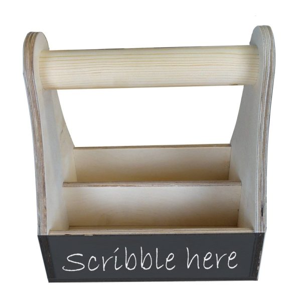 natural blackboard condiment caddy 215x165x230 side view natural blackboard condiment caddy 215x165x230 side view