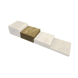 oiled rustic block riser 145x145x70 in set