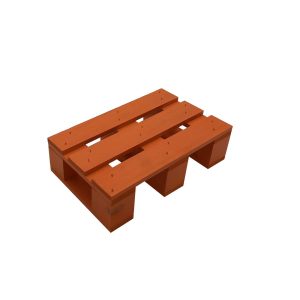 orange painted mini pallet 265x163x70