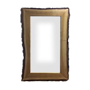 Rustic Bark Edged Oak Mirror 1500x900x22