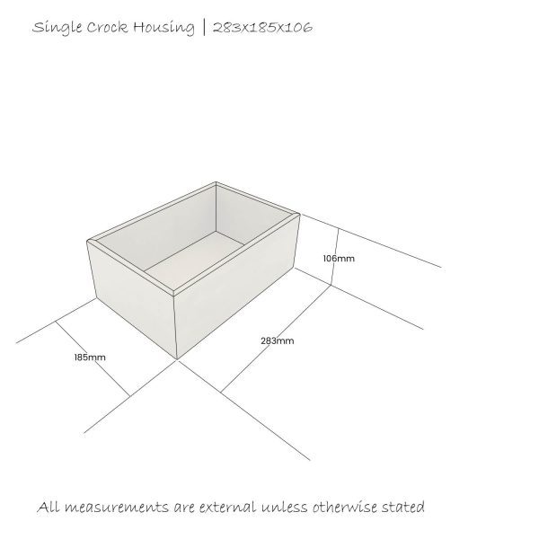 single crock housing 283x185x106 schematic single crock housing 283x185x106 schematic
