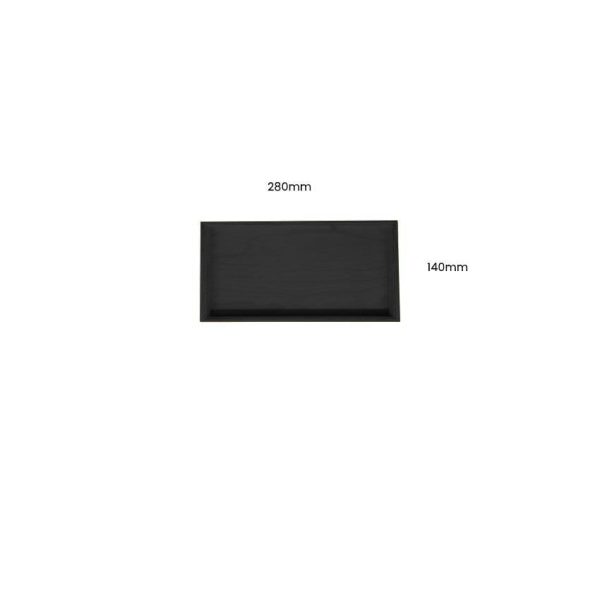 Black Painted Birch Ply Box Tray 280140 Black Painted Birch Ply Box Tray 280140