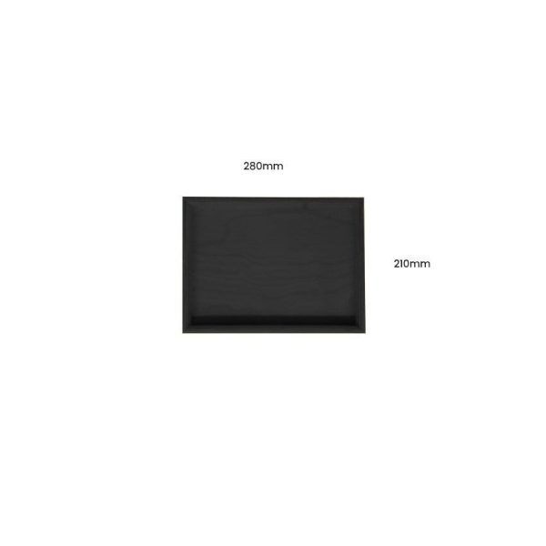 Black Painted Birch Ply Box Tray 280210 Black Painted Birch Ply Box Tray 280210