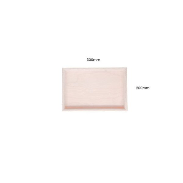 Cherington Pink Painted Birch Ply Box Tray 300200 Cherington Pink Painted Birch Ply Box Tray 300200
