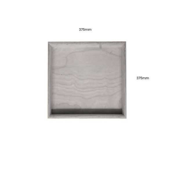 Gretton Grey Painted Birch Ply Box Tray 375375 Gretton Grey Painted Birch Ply Box Tray 375375