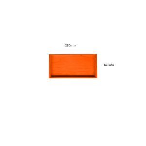 Orange Painted Birch Ply Box Tray 280140 Orange Painted Birch Ply Box Tray 280140