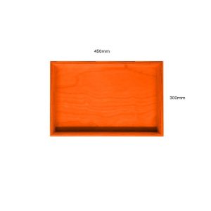 Orange Painted Birch Ply Box Tray 450300 Orange Painted Birch Ply Box Tray 450300