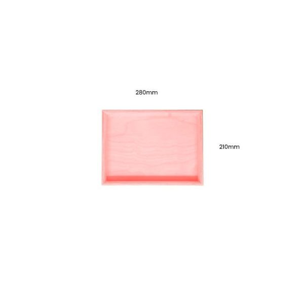 Pink Painted Birch Ply Box Tray 280210 Pink Painted Birch Ply Box Tray 280210