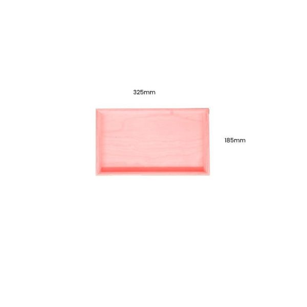 Pink Painted Birch Ply Box Tray 325185 Pink Painted Birch Ply Box Tray 325185