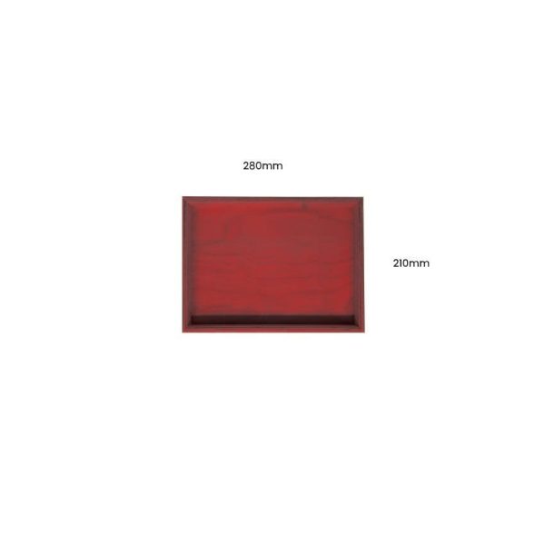 Sherston Claret Painted Birch Ply Box Tray 280210 Sherston Claret Painted Birch Ply Box Tray 280210