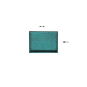 Turquoise Painted Birch Ply Box Tray 280210