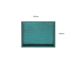 Turquoise Painted Birch Ply Box Tray 375290