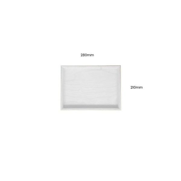 White Painted Birch Ply Box Tray 280210 White Painted Birch Ply Box Tray 280210