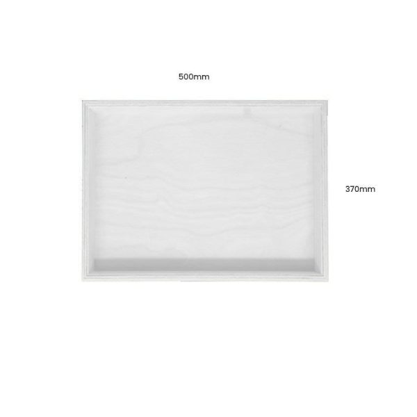 White Painted Birch Ply Box Tray 500370 White Painted Birch Ply Box Tray 500370