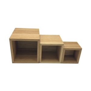 aligned on side oak box riser set