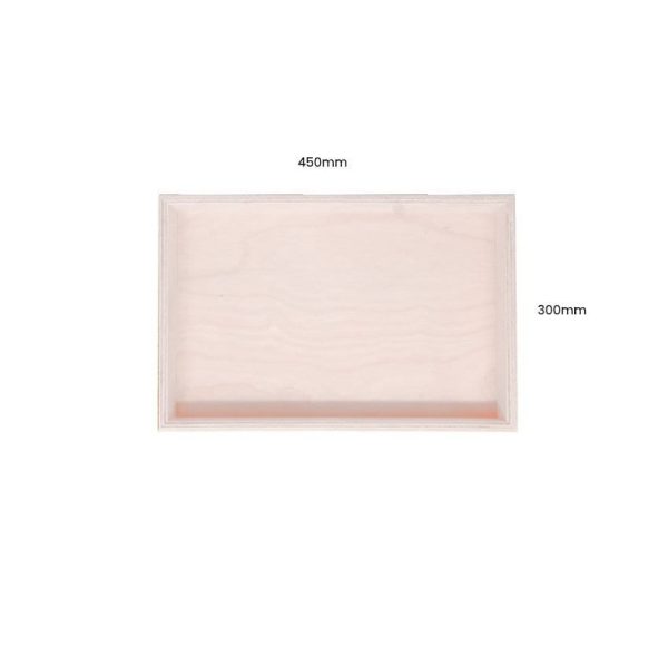cherington Pink Painted Birch Ply Box Tray 450300 cherington Pink Painted Birch Ply Box Tray 450300