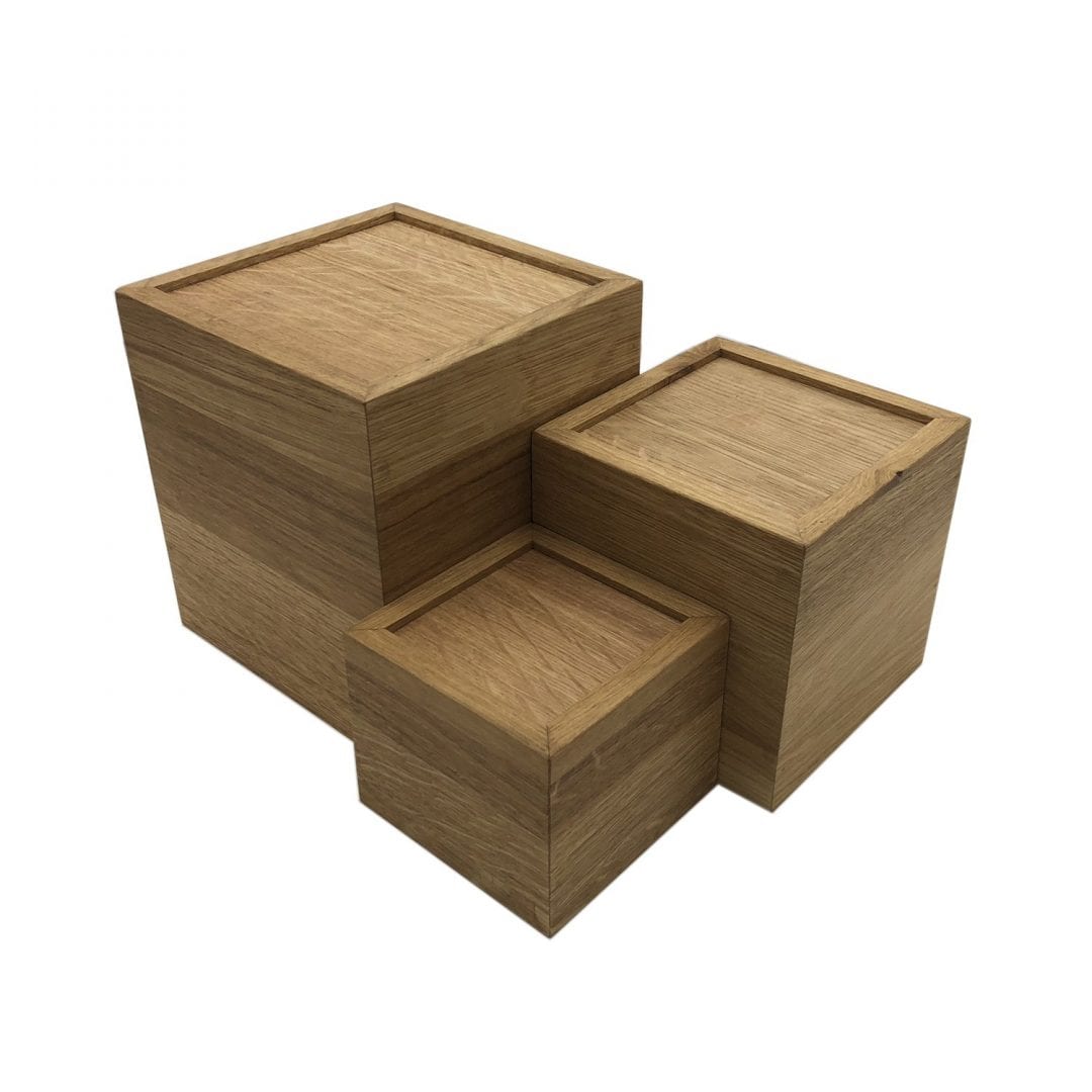 Oak Box Riser Set | Attractive and Multi-function Display