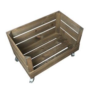 Mobile Drop Front Rustic Crate 525x325x3300
