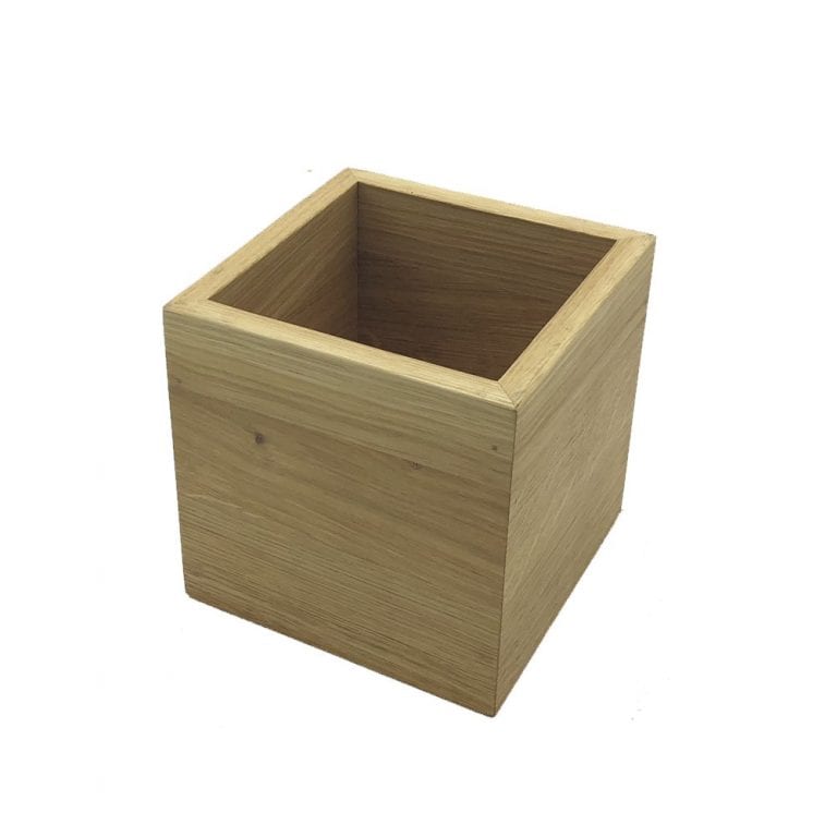 Oak Box Riser 150x150x150 | Attractive Displays | Ligneus UK