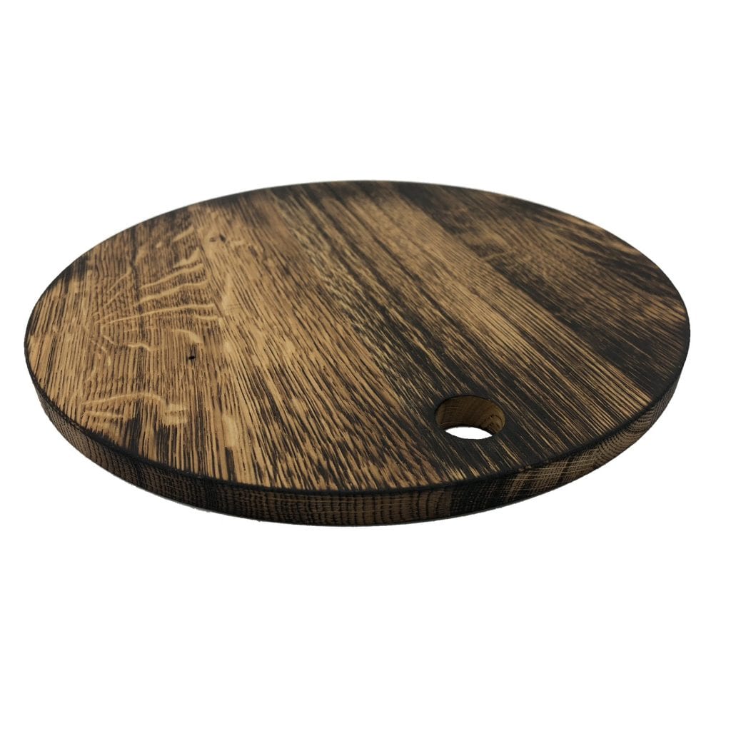 Scorched Oak Pizza Board 290Dx13 Wood fired pizzas Ligneus UK