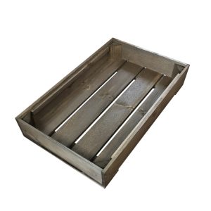 shallow rustic cushion seat crate 525x325x90