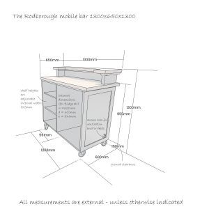 the rodborough mobile bar 1300x650x1300 schematic