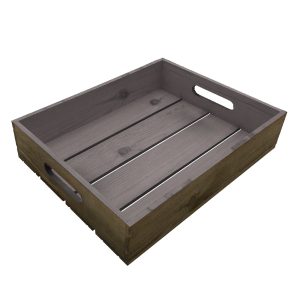 Gretton Grey colour burst tray 375x290x80