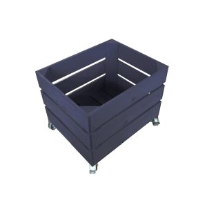 Kingscote Blue Mobile Painted Crate 300x370x330