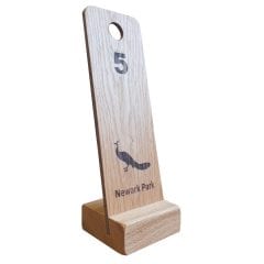 Newark Park This beautiful Oak Table Number Display 85x80x260 is perfect for cafes bars and restaurants.