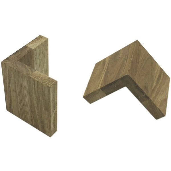 Oak L shape Risers 95x95x100 2 Oak L shape Risers 95x95x100 2