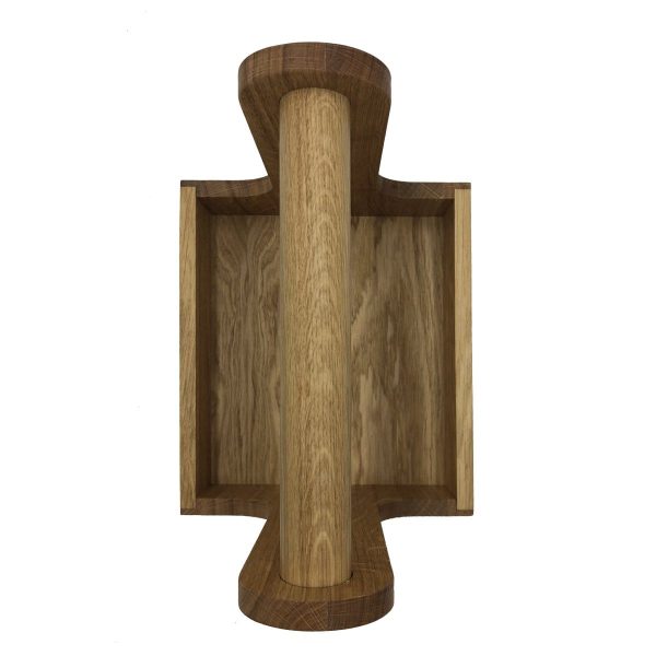 oak cutlery caddy 257x225x245 top view oak cutlery caddy 257x225x245 top view