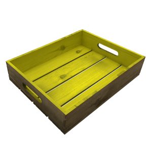 yellow colour burst tray 375x290x80