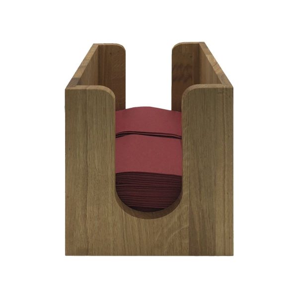 oak napkin dispenser 225x236x240 front view oak napkin dispenser 225x236x240 front view