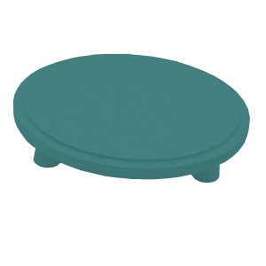 turquoise Painted Pine Milking Stool 290Dx70