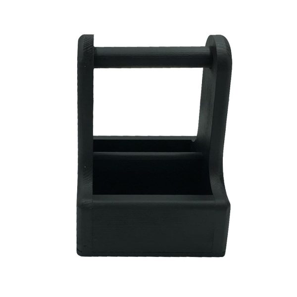 Black Painted Caddy 170x170x230 side view Black Painted Caddy 170x170x230 side view