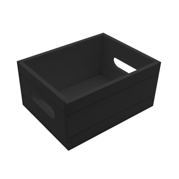 Black Painted Condiment Box 216x166x103