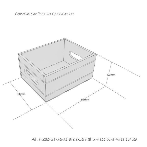 Condiment Box 216x166x103 schematic Condiment Box 216x166x103 schematic