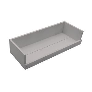 Gretton Grey Painted Drop Front Tray 375x145x80