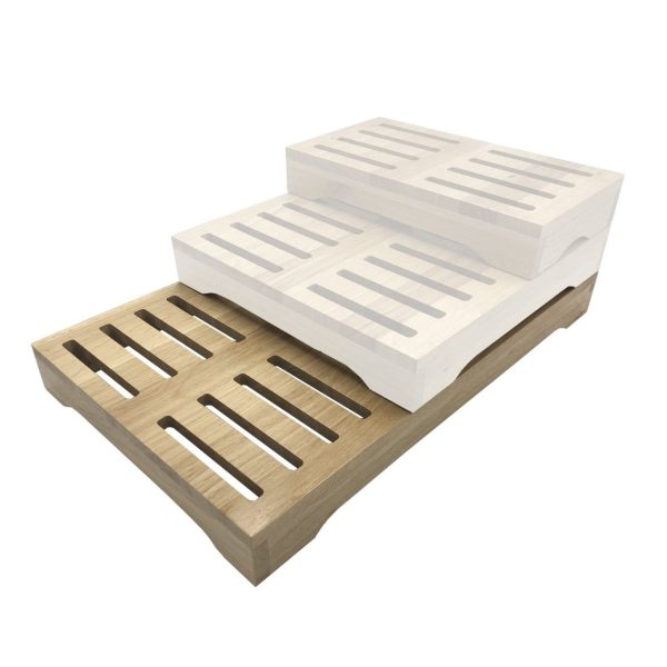 Lacquered Oak GN1-1 Slatted Riser 510x325x54 in set Lacquered Oak GN1-1 Slatted Riser 510x325x54 in set