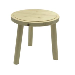 Natural Rustic Pine Milking Stool 210Dx205