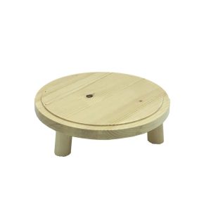 Natural Rustic Pine Milking Stool 210Dx65