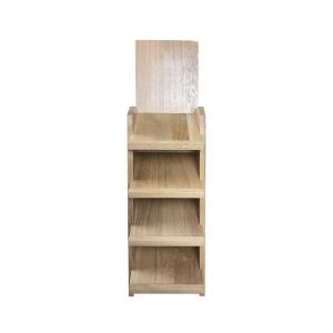 Oak 4 Slanted Tier Display Stand 167x190x700 front view
