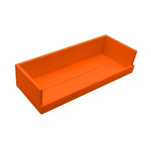 Orange Painted Drop Front Tray 375x145x80