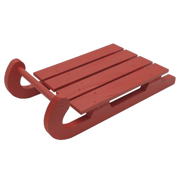 Red Painted Christmas Sled 400x205x110