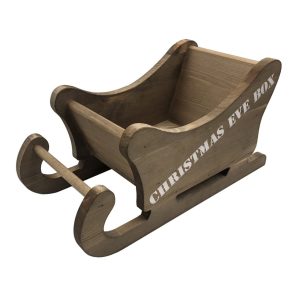 Rustic Brown Rustic Christmas Eve Sleigh 450x220x230