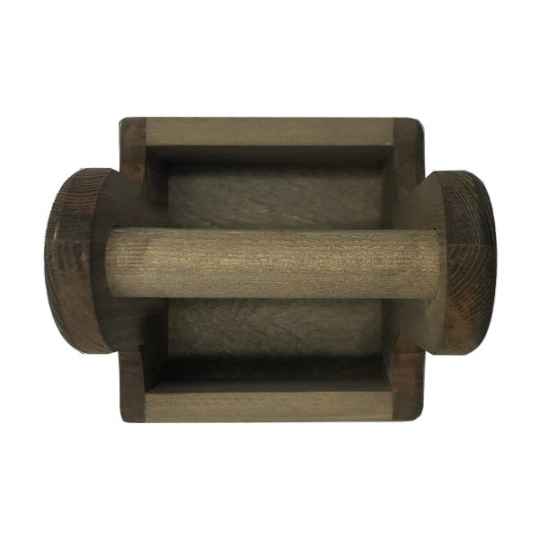 Rustic Brown Rustic Pine Condiment Caddy 170x170x230 plan view Rustic Brown Rustic Pine Condiment Caddy 170x170x230 plan view