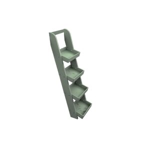 Tetbury-Green-Painted-4-tier-slanted-tray-wall-ladder-display-stand-316x352x1135