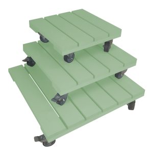 Tetbury Green painted pot stand set